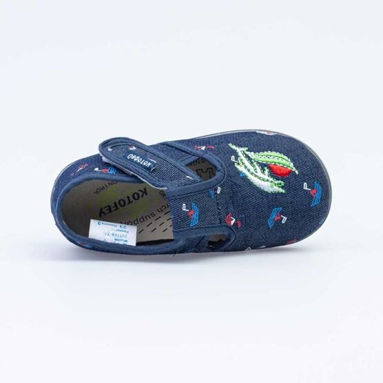 231168-71 Текстильная обувь для мальчики светло-синий фото №4