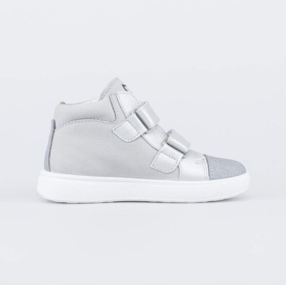 352382-22 Кожаные ботинки на липучках Котенок для девочки серый фото №2