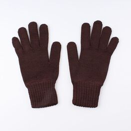 07022152-40 Перчатки детские однослойные коричневые для универсальные коричневый фото №2