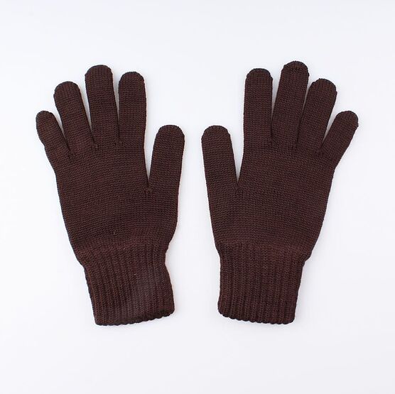 07022152-40 Перчатки детские однослойные коричневые для универсальные коричневый фото №2