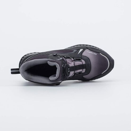 654074-82 Ботинки с системой быстрой шнуровки для мальчики чер-сер фото №4