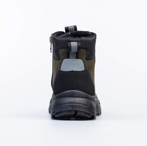 752201-35 Утепленные ботинки для мальчика хаки для мальчики хаки фото №5