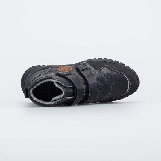 752233-33 Подростковые ботинки для мальчики черный фото №4