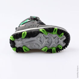 254950-44 Мембранные ботинки с LED-подсветкой для мальчики сер-зел фото №3