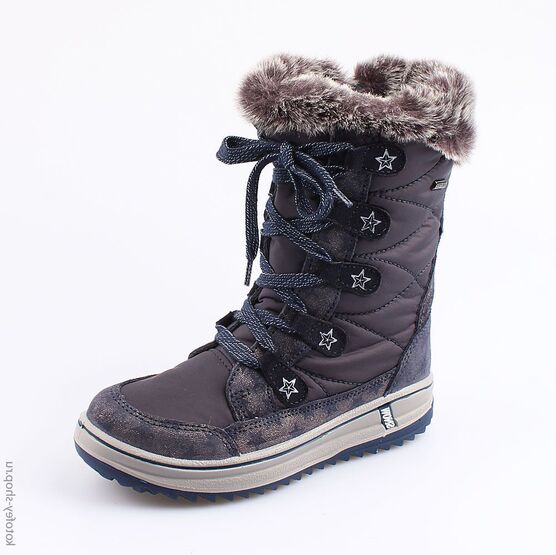 664924-41 Мембранные сапожки для девочки светло-синий