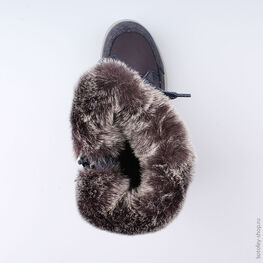 664924-41 Мембранные сапожки для девочки светло-синий фото №4