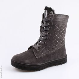 652120-42 Сапожки для девочки серый