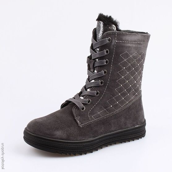 652120-42 Сапожки для девочки серый