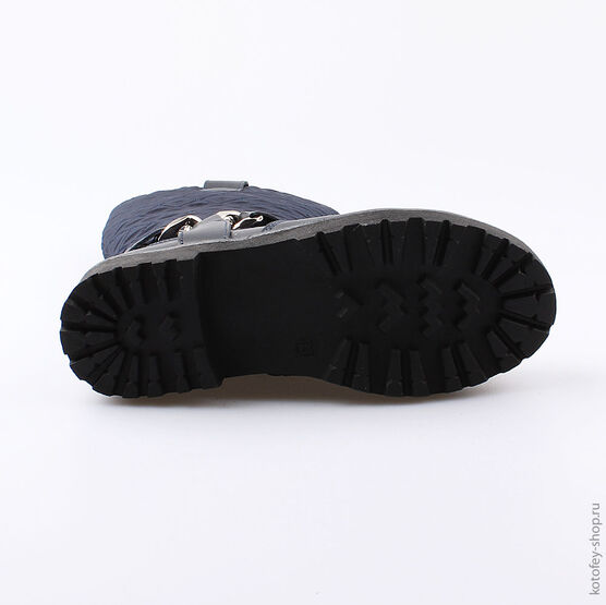 664044-42 Сапожки для девочки светло-синий фото №3