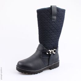 664044-42 Сапожки для девочки светло-синий