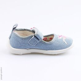 431130-11 Текстильная обувь для девочки голубой фото №2