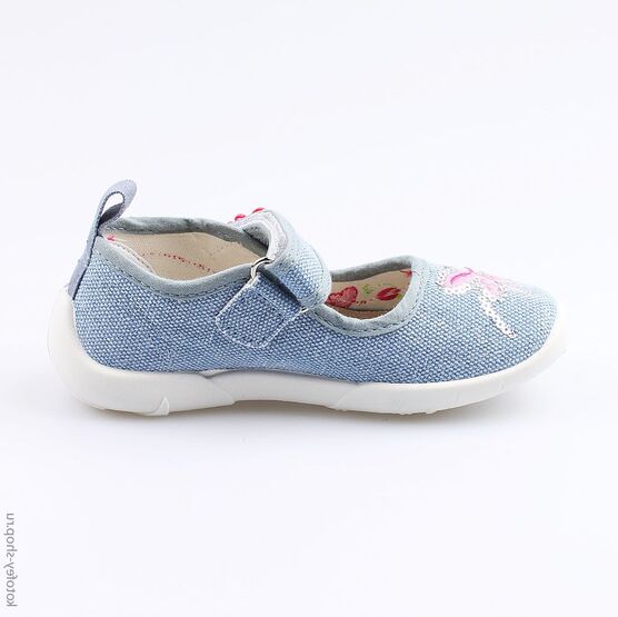 431130-11 Текстильная обувь для девочки голубой фото №2
