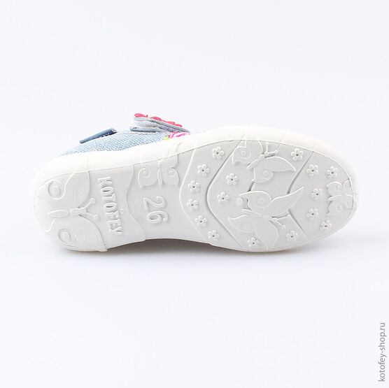 431130-11 Текстильная обувь для девочки голубой фото №3