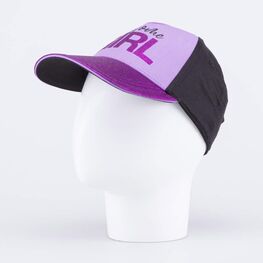 07809008-40 Кепка-бейсболка для девочки черный-сиреневый для девочки черный + сиреневый