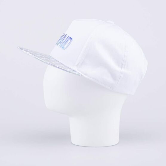 07809034-40 Кепка-бейсболка с прямым козырьком белый для девочки белый фото №2