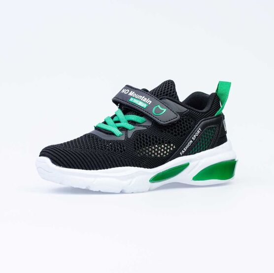 644304-12 Кроссовки на липучках для мальчики чер-зел