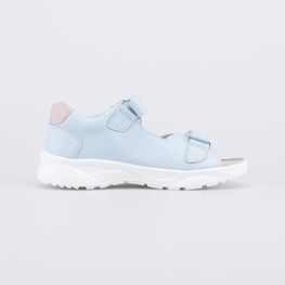 522183-21 Кожаные сандалии Нежно-голубой для девочки голубой фото №2