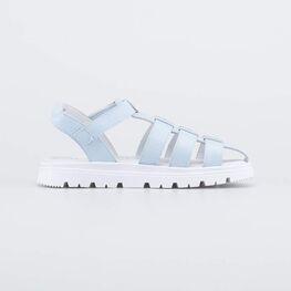 522184-21 Босоножки на липучке для девочки голубой фото №2