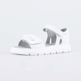 522186-21 Кожаные босоножки для девочки для девочки белый