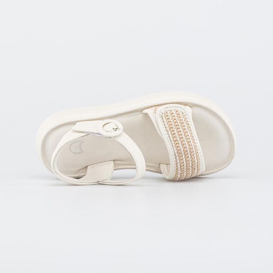 724060-21 Летние сандалии для девочки для девочки бежевый фото №4