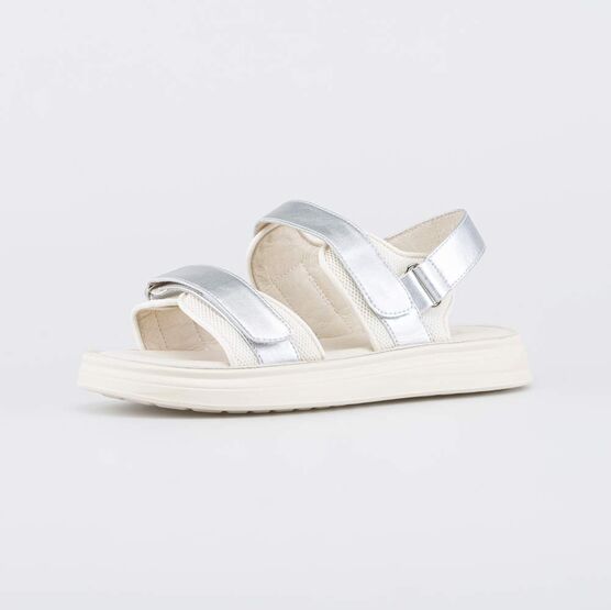 724061-21 Летние сандалии для девочки для девочки бежевый,серебристый