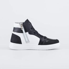 652209-36 Утепленные ботинки-кеды для мальчика для мальчики чер-бел фото №2