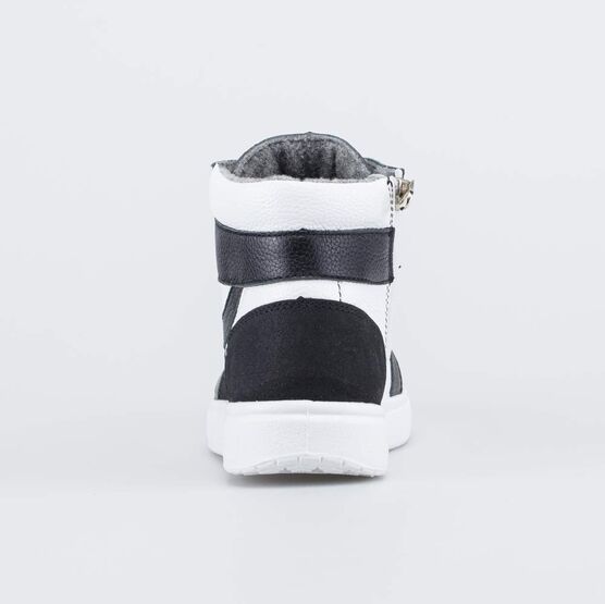 652209-36 Утепленные ботинки-кеды для мальчика для мальчики чер-бел фото №5