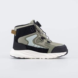 654085-82 Утепленные ботинки с SoftShell и Тинсулейт для мальчики черный + оливковый фото №2