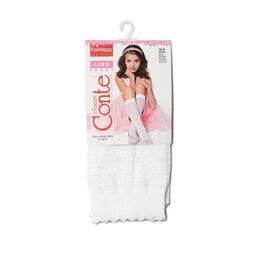 07832532-40 Гольфы капроновые для девочки белые для девочки белый фото №4