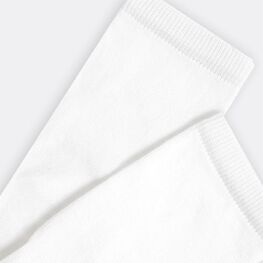 07042453-40 Белые однотонные носки из хлопка для универсальные белый фото №3