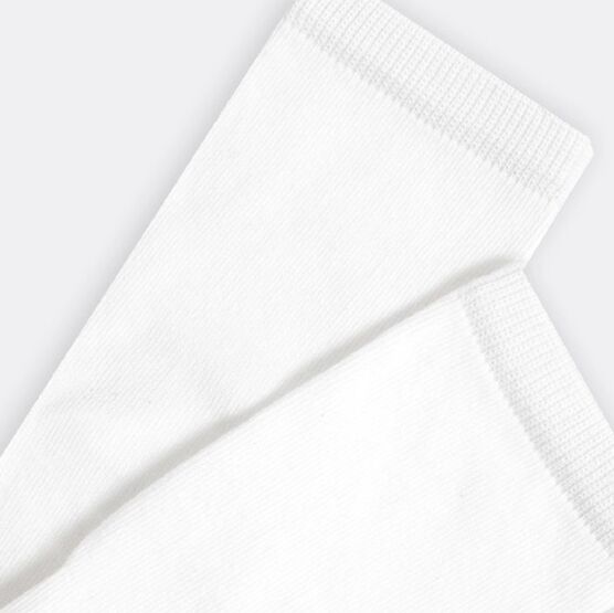 07042453-40 Белые однотонные носки из хлопка для универсальные белый фото №3