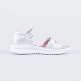 422077-21 Босоножки для девочки из натуральной кожи для девочки серебрист. фото №2