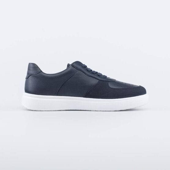 732347-25 Кожаные полуботинки с перфорацией для мальчики синий фото №2