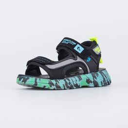 424010-21 Легкие сандалии для мальчика для мальчики чер-бир