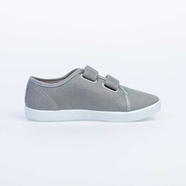 531066-11 Кеды на липучках для девочки серый фото №2