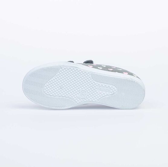 531066-11 Кеды на липучках для девочки серый фото №3