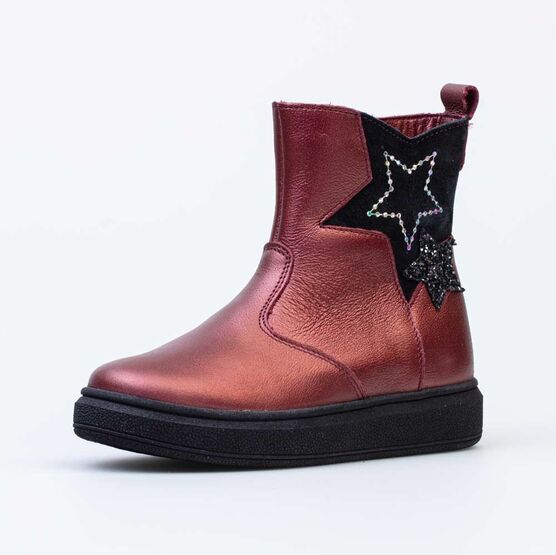 462102-32 Сапожки для девочки бордовый