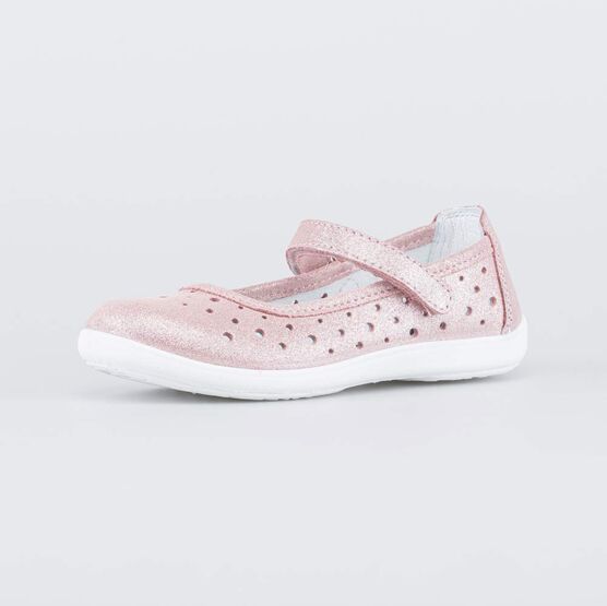 532234-28 Туфли-балетки для девочки кожаные для девочки розовый