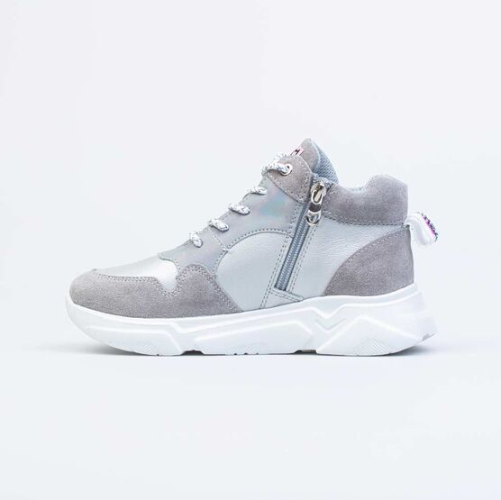 652182-11 Ботинки для девочки серебрист. фото №2