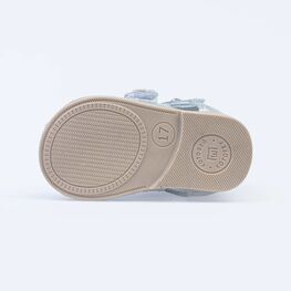 022118-21 Босоножки для девочки кожаные для девочки срб-бел фото №3