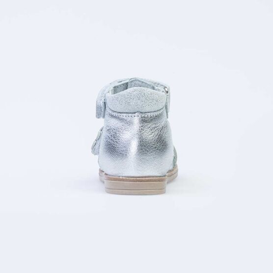 022118-21 Босоножки для девочки кожаные для девочки срб-бел фото №5