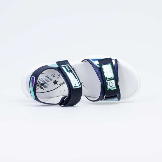 623020-22 Босоножки для девочки светло-синий фото №4