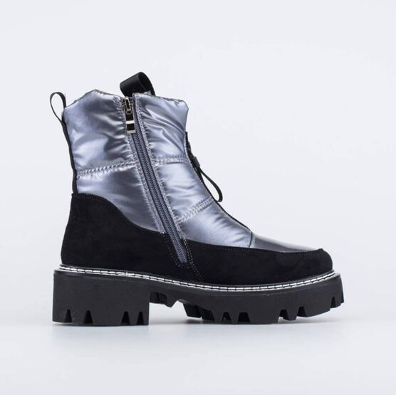 764050-42 Ботинки-дутики для девочки для девочки серебристый фото №2