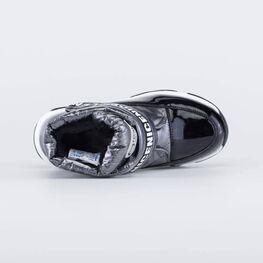 654047-42 Сапожки-дутики для девочки для девочки серый фото №4