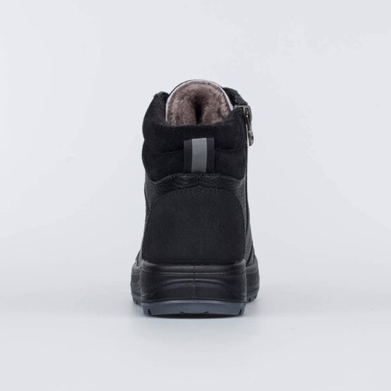 752206-52 Ботинки для мальчика зимние для мальчики черный фото №5