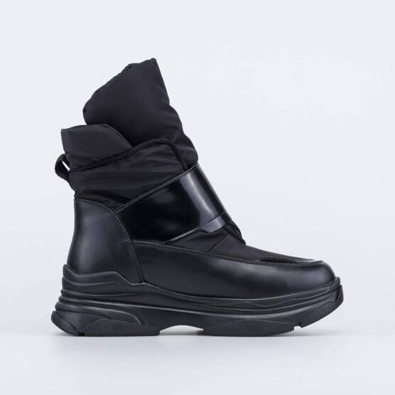 654059-41 Сапожки-дутики для девочки для девочки черный фото №2