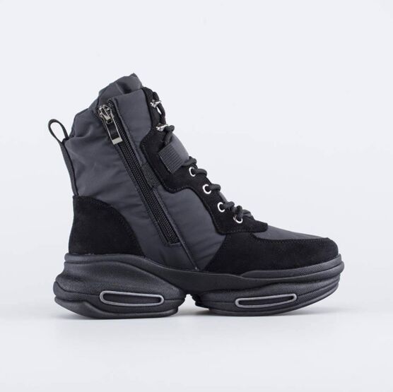 654060-42 Ботинки-дутики для девочки зимние для девочки черный фото №2