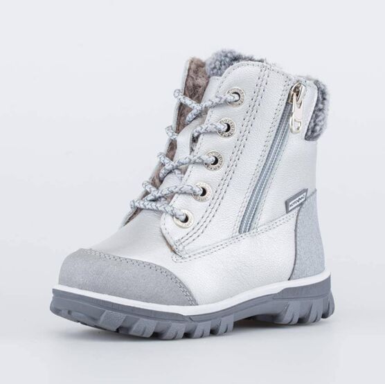 Зимние ботинки на молнии для девочки для девочки цвет серебристый купить за4690 в интернет-магазине Котофей с доставкой: цена, фото,отзывы