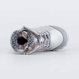 352303-53 Зимние ботинки на молнии для девочки для девочки серебристый фото №4