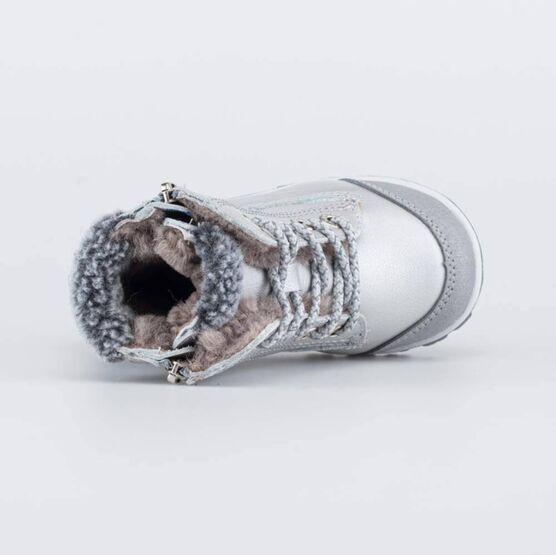 352303-53 Зимние ботинки на молнии для девочки для девочки серебристый фото №4